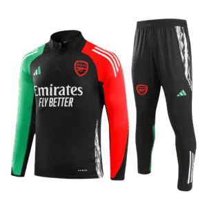 Arsenal 1/4 Zip Trainingsanzug 2024/25 Kinder Schwarz