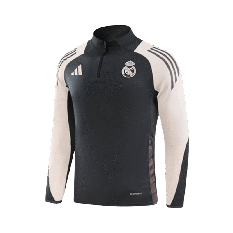 Real Madrid 1/4 Zip Tracksuit 2024/25 Gray