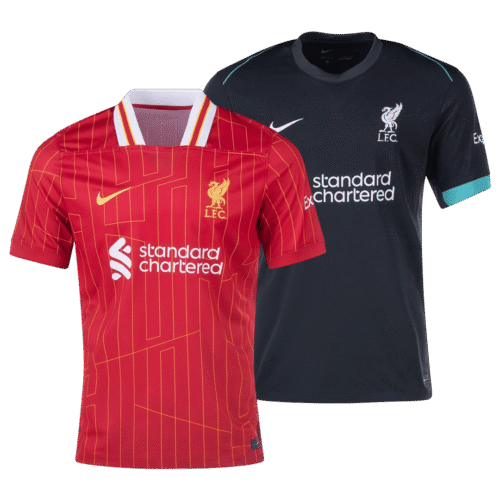 Maillot domicile Liverpool 24/25 & Maillot extérieur Liverpool 24/25