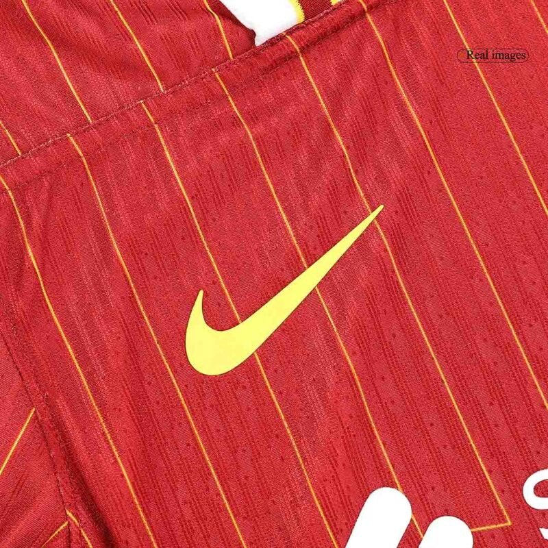 M.SALAH #11 Liverpool Home Authentic Soccer Jersey 2024/25