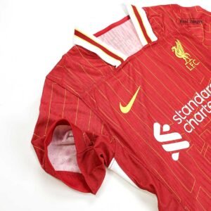 M.SALAH #11 Liverpool Home Authentic Soccer Jersey 2024/25