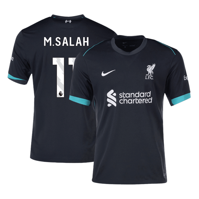M.SALAH #11 Liverpool Away Soccer Jersey 2024/25