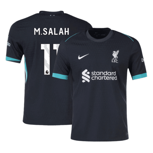 M.SALAH #11 Liverpool Away Authentic Soccer Jersey 2024/25