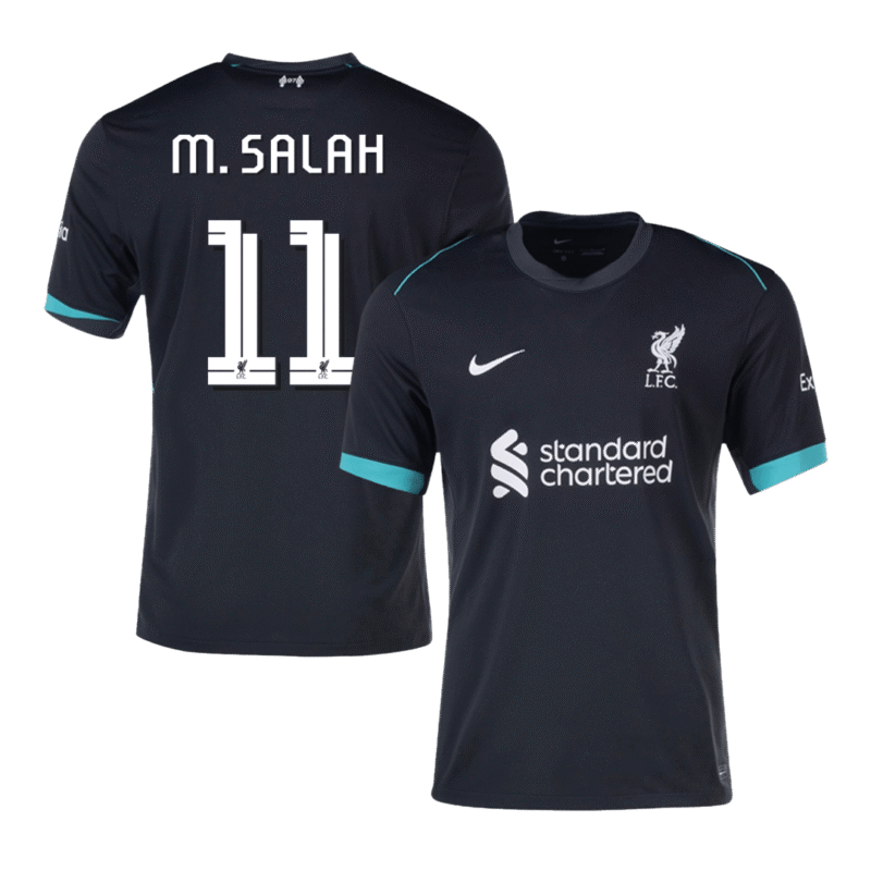M.SALAH #11 Liverpool Away Soccer Jersey 2024/25 - UCL