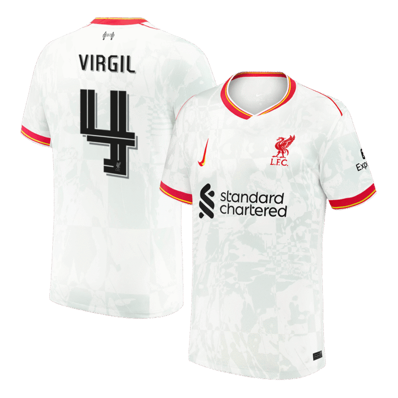 VIRGIL #4 Liverpool Third Away Soccer Jersey 2024/25 - UCL