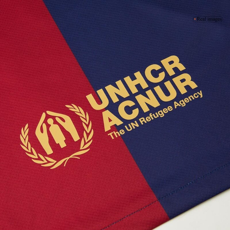 Barcelona Home Soccer Jersey 2024/25 - 125th Anniversary (Spotify Logo Without Text)