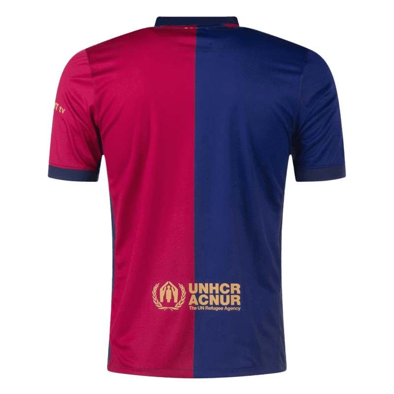 Barcelona Home Soccer Jersey 2024/25 - 125th Anniversary (Spotify Logo Without Text)