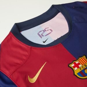 Barcelona Home Soccer Jersey 2024/25 - 125th Anniversary (Spotify Logo Without Text)