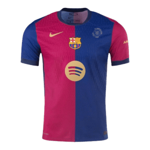 Barcelona Home Authentic Soccer Jersey 2024/25 - 125th Anniversary(Spotify Logo Without Text)