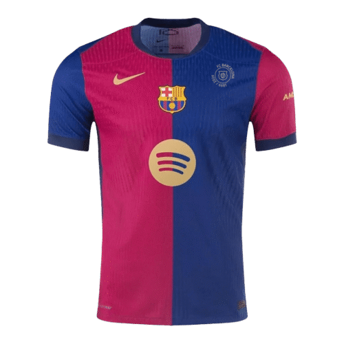 Barcelona Home Authentic Soccer Jersey 2024/25 - 125th Anniversary(Spotify Logo Without Text)