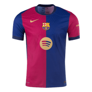 Barcelona Home Authentic Soccer Jersey 2024/25 - 125th Anniversary(Spotify Logo Without Text)