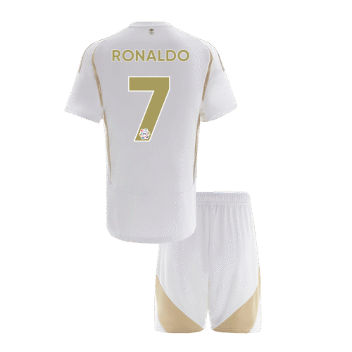 RONALDO #7 Al Nassr Dritte Auswärts Kinder Fußball Trikots Kit 2024/25