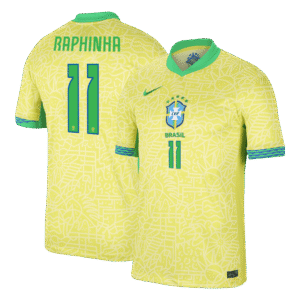 RAPHINHA #11 Brazil Home Soccer Jersey Copa America 2024