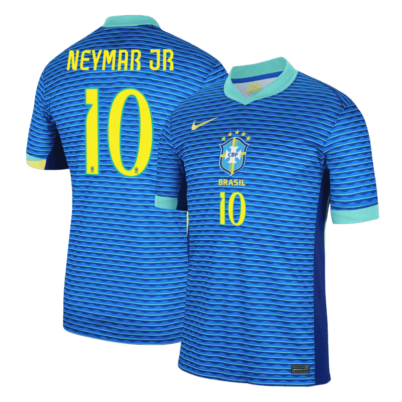 NEYMAR JR #10 Brazil Away Soccer Jersey 2024
