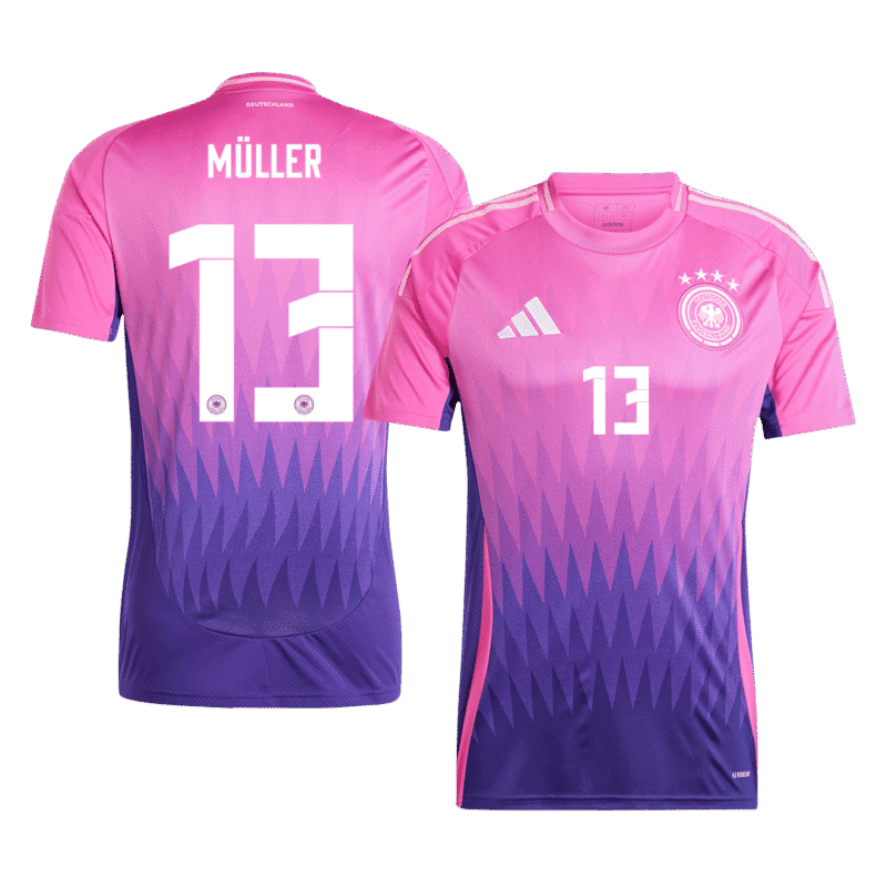 MÜLLER #13 Germany Away Soccer Jersey EURO 2024
