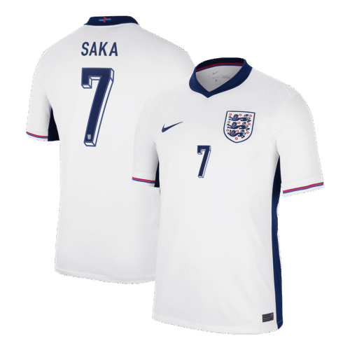 SAKA #7 England Home Soccer Jersey EURO 2024