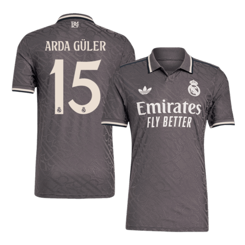 ARDA GÜLER #15 Real Madrid Third Away Authentic Soccer Jersey 2024/25