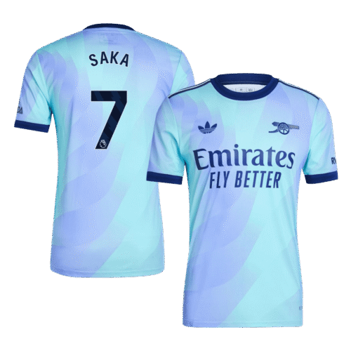 SAKA #7 Arsenal Third Away Authentic Soccer Jersey 2024/25