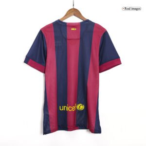 Camiseta Fútbol Vintage NEYMAR JR #11 Barcelona Home 2014/15