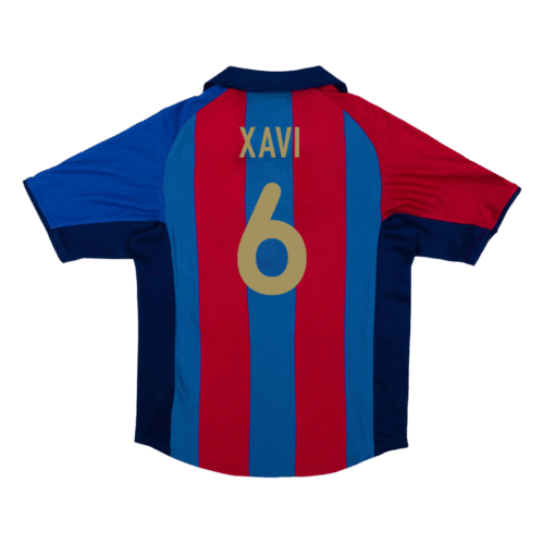 Vintage Soccer Jersey XAVI #6 Barcelona Home 2001/02