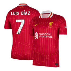 LUIS DÍAZ #7 Liverpool Home Soccer Jersey 2024/25