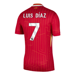 LUIS DÍAZ #7 Liverpool Home Soccer Jersey 2024/25