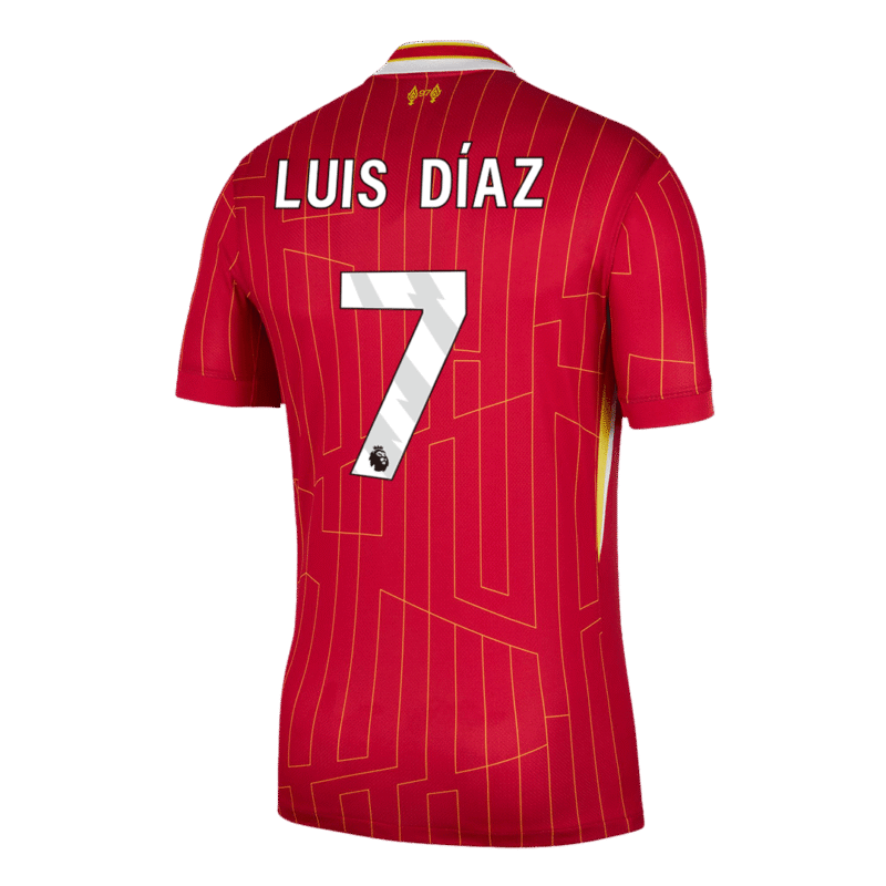 LUIS DÍAZ #7 Liverpool Home Soccer Jersey 2024/25