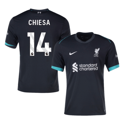 CHIESA #14 Liverpool Away Soccer Jersey 2024/25
