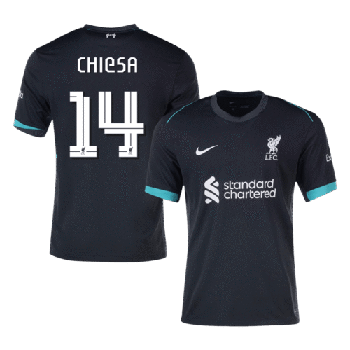CHIESA #14 Liverpool Away Soccer Jersey 2024/25 - UCL