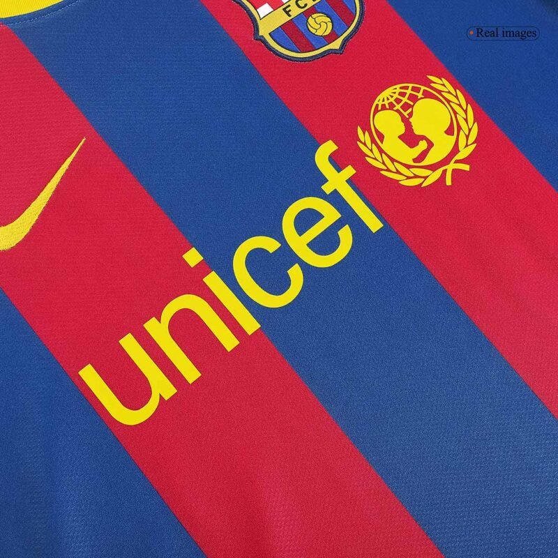 Camisola de Futebol Vintage MESSI #10 Barcelona Home 2010/11