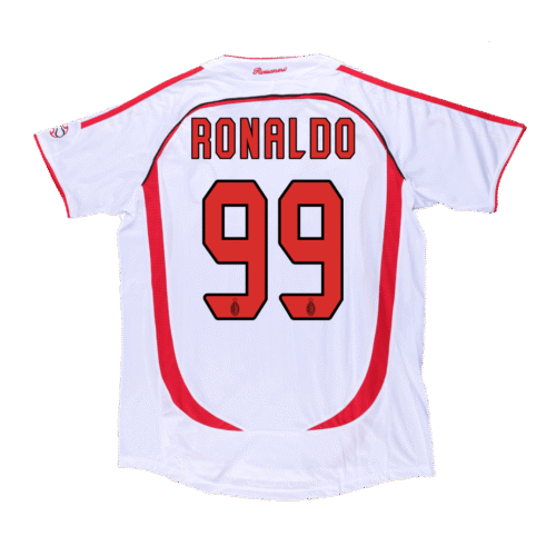 Vintage Fußball Trikot RONALDO #99 AC Mailand Auswärts 2006/07