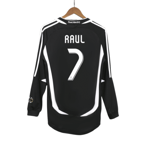 Vintage Soccer Jersey RAUL #7 Real Madrid Away Long Sleeve 2006/07