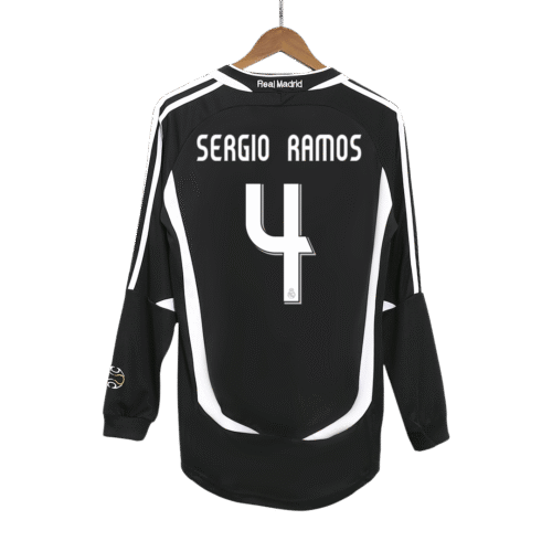 Vintage Soccer Jersey SERGIO RAMOS #4 Real Madrid Away Long Sleeve 2006/07