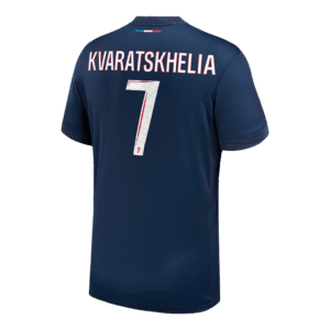 KVARATSKHELIA #7 PSG Home Soccer Jersey 2024/25