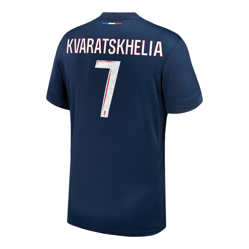 KVARATSKHELIA #7 PSG Home Soccer Jersey 2024/25