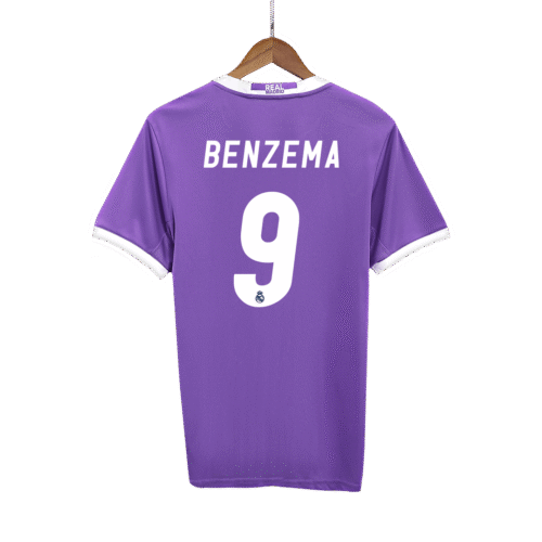 Vintage Soccer Jersey BENZEMA #9 Real Madrid Away 2016/17