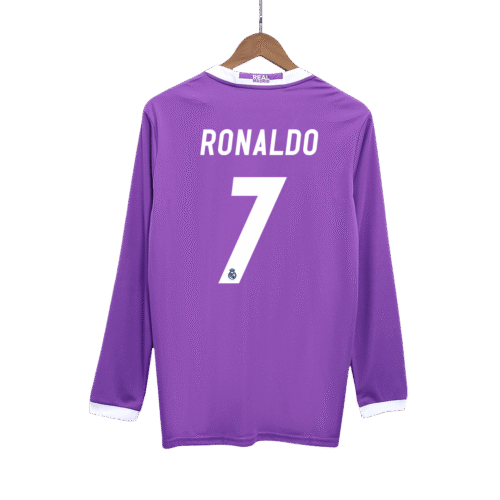 Vintage Soccer Jersey RONALDO #7 Real Madrid Away Long Sleeve 2016/17