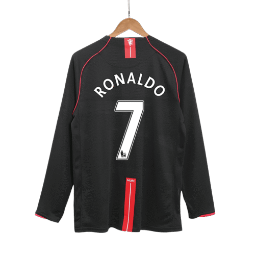 Vintage Fußballtrikot RONALDO #7 Manchester United Auswärts Langarm 2007/08