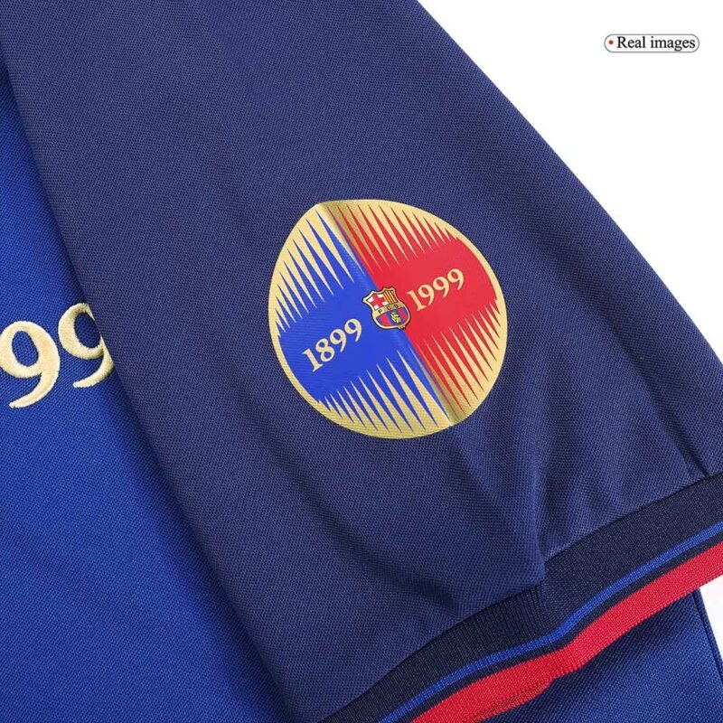 Vintage Soccer Jersey GUARDIOLA #4 Barcelona Home 1999/00 - 100th Anniversary