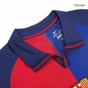 Vintage Soccer Jersey KLUIVERT #9 Barcelona Home 1999/00 - 100th Anniversary