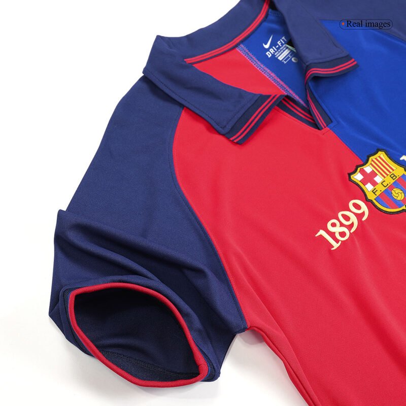 Vintage Soccer Jersey RIVALDO #11 Barcelona Home 1999/00 - 100th Anniversary