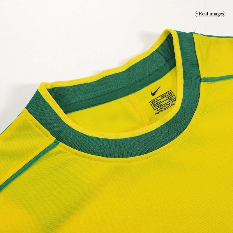 Vintage Soccer Jersey RONALDO #9 Brazil Home 1998