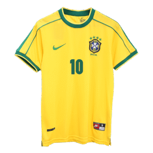 Vintage Soccer Jersey RIVALDO #10 Brazil Home 1998
