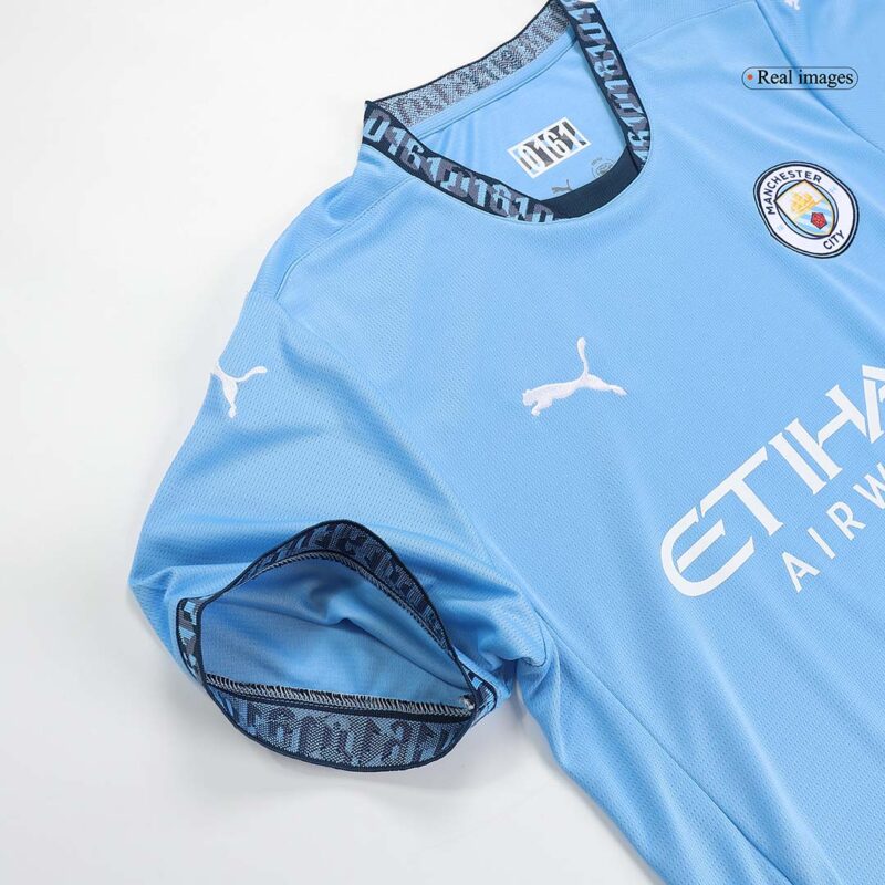 Camisolas de casa do Manchester City Kit completo 2024/25