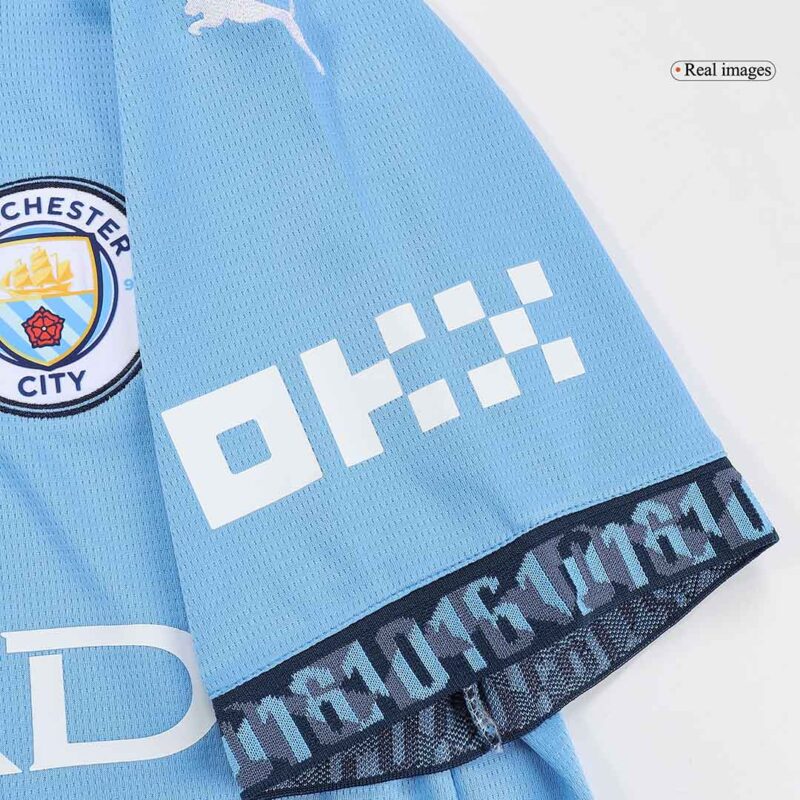 Camisolas de casa do Manchester City Kit completo 2024/25