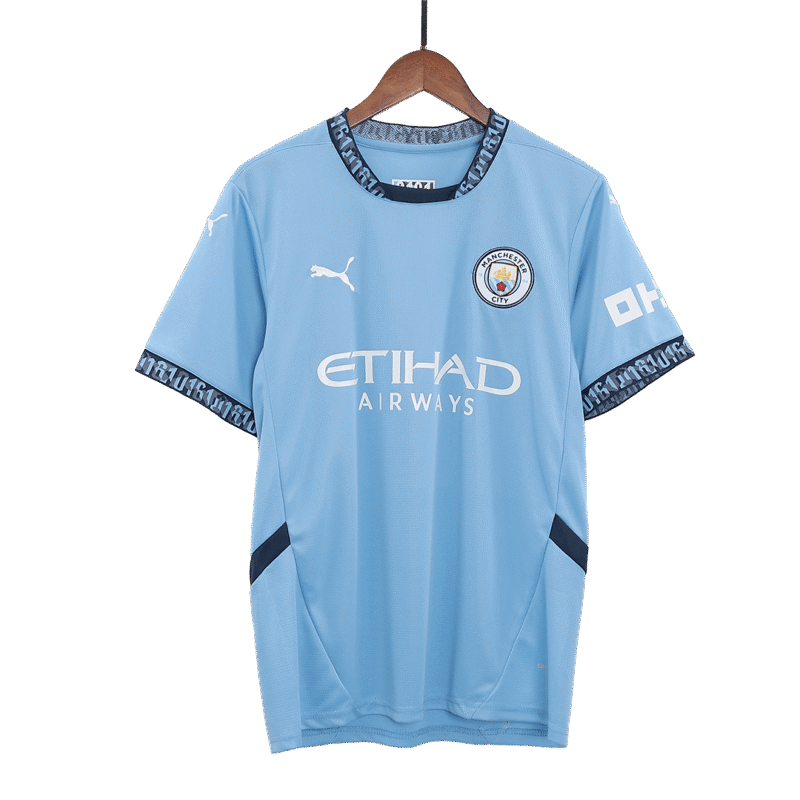 Camisolas de casa do Manchester City Kit completo 2024/25