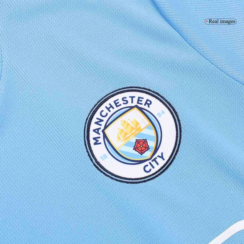 Camisolas de casa do Manchester City Kit completo 2024/25