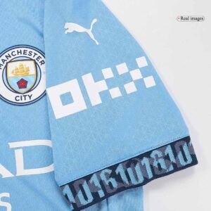 HAALAND #9 Camisola de Futebol Autêntica do Manchester City 2024/25 - UCL