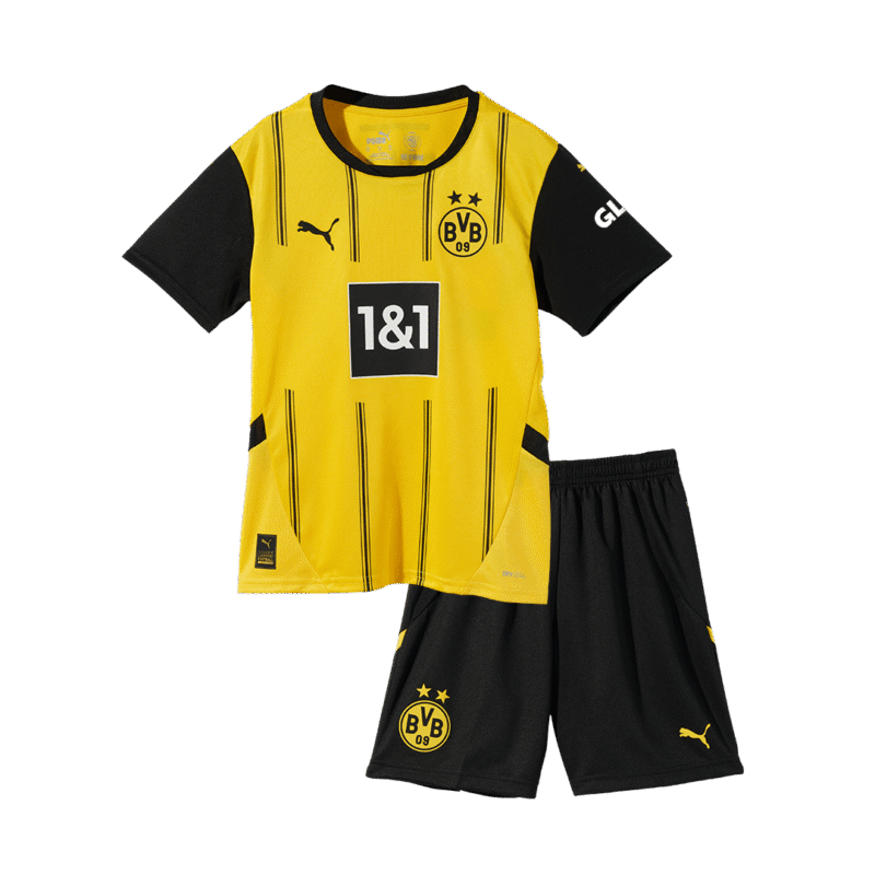 Camisolas de futebol para crianças Borussia Dortmund Home Kit completo 2024/25