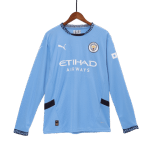 Manchester City Home Long Sleeve Soccer Jersey 2024/25